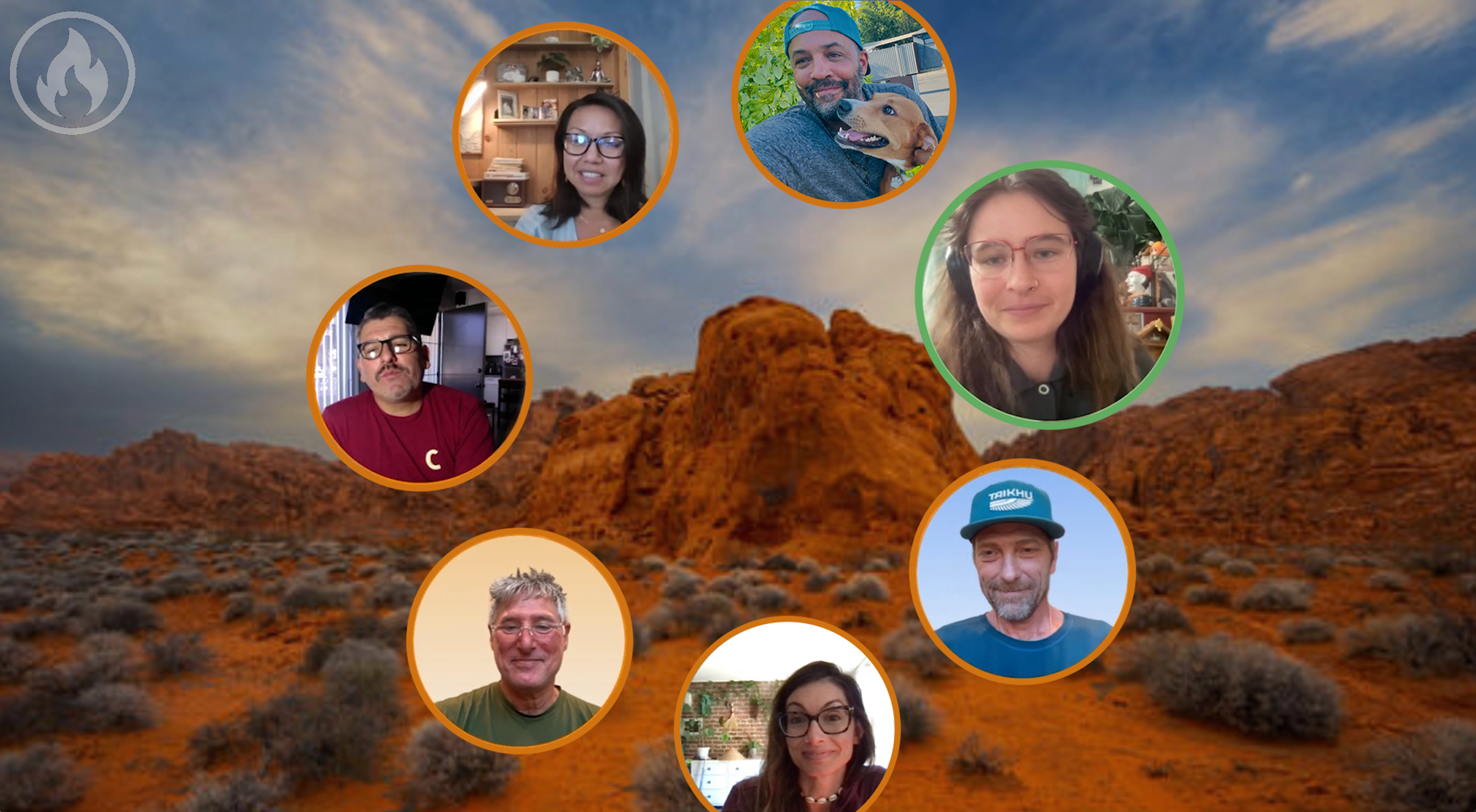 CircleUp gathering in the desert room