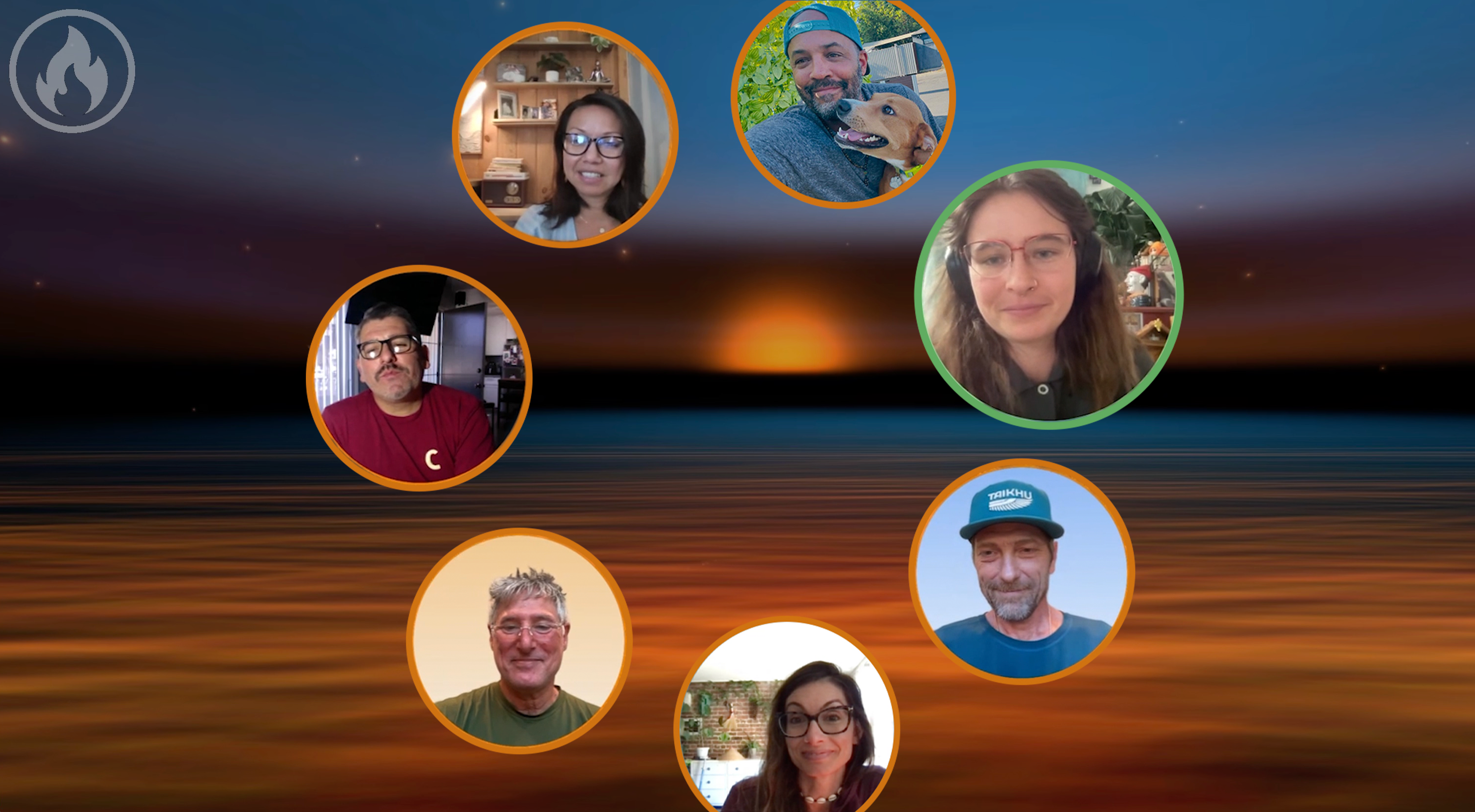 CircleUp gathering in the sunset room