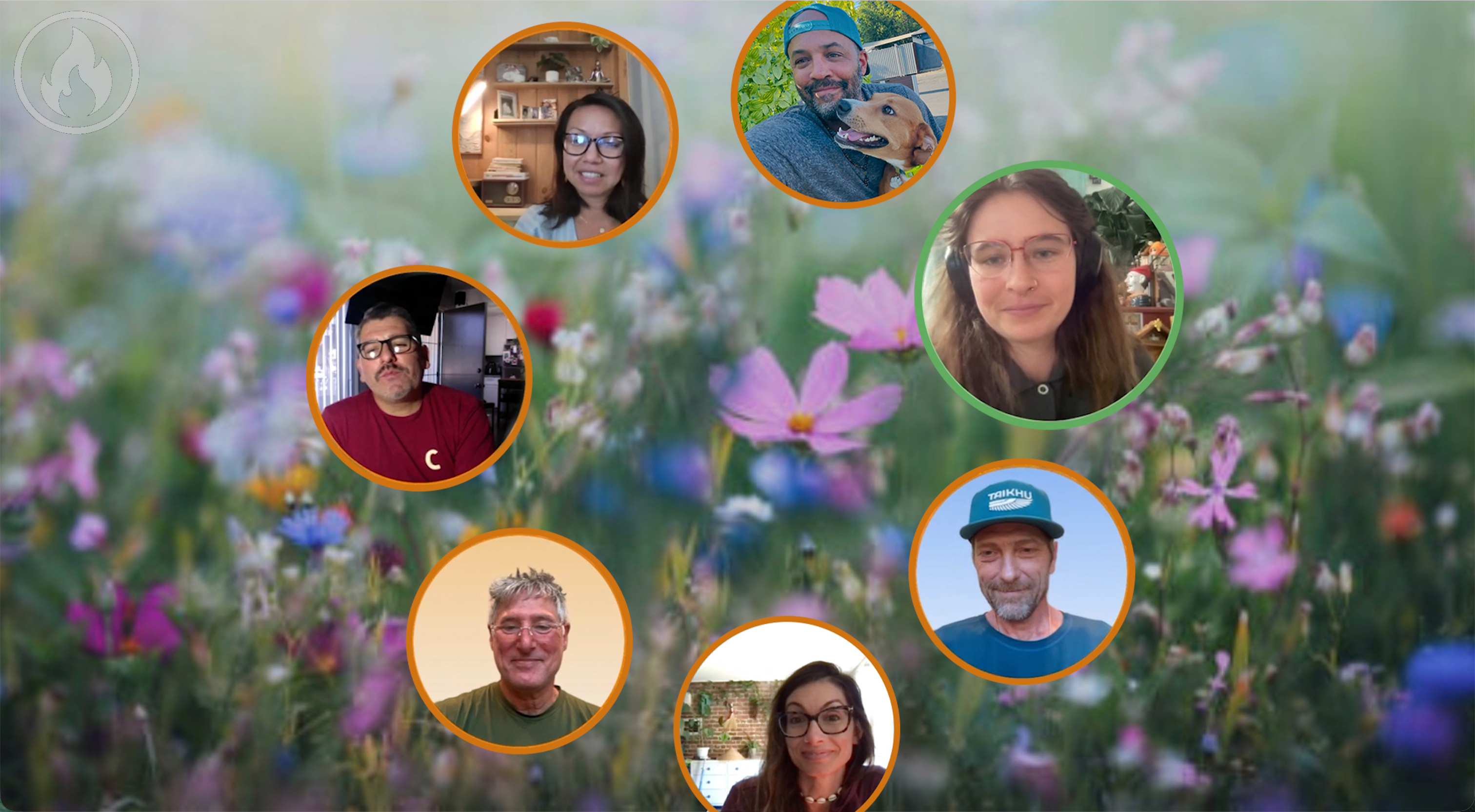 CircleUp gathering in the wildflower room