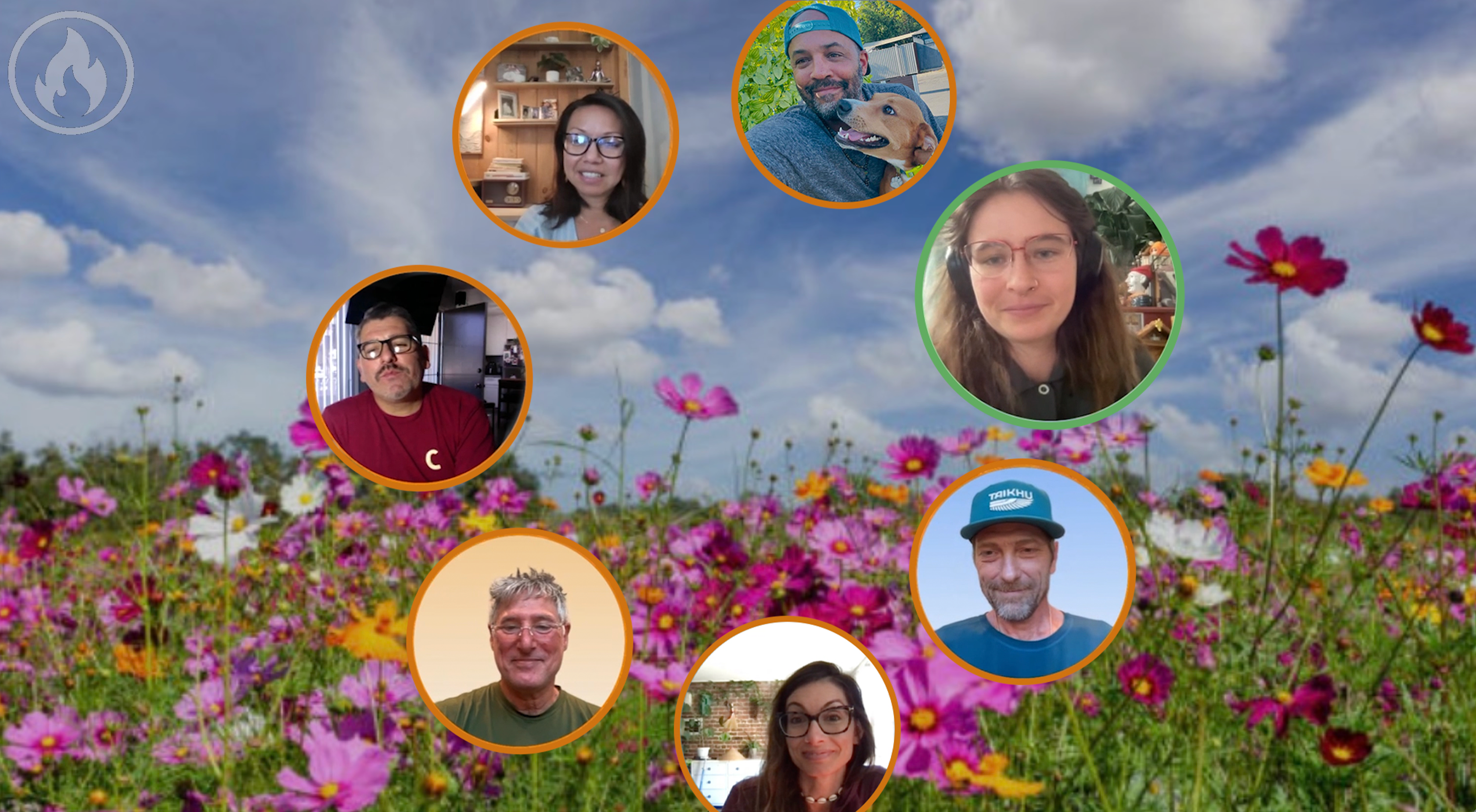 CircleUp gathering in the wildflowerness